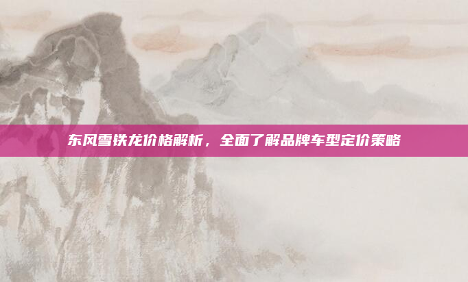 东风雪铁龙价格解析，全面了解品牌车型定价策略
