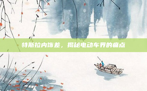 特斯拉内饰差,揭秘电动车界的痛点