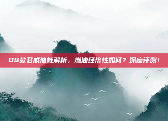 O9款君威油耗解析，燃油经济性如何？深度评测！