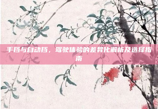 手挡与自动挡，驾驶体验的差异化解析及选择指南