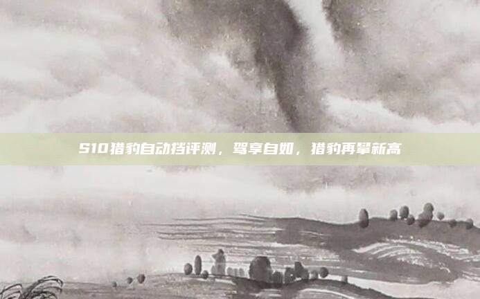 S10猎豹自动挡评测，驾享自如，猎豹再攀新高
