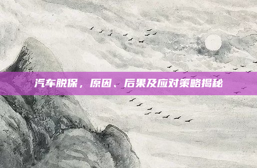 汽车脱保,原因、后果及应对策略揭秘