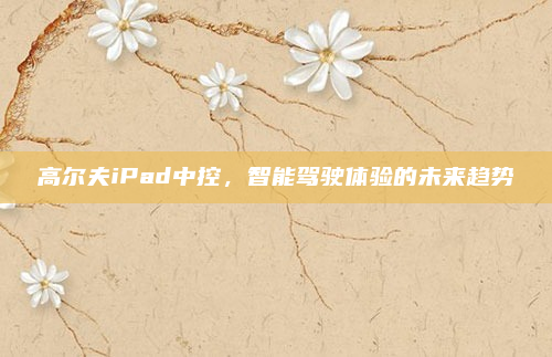高尔夫iPad中控,智能驾驶体验的未来趋势