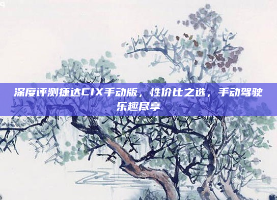 深度评测捷达CIX手动版,性价比之选,手动驾驶乐趣尽享