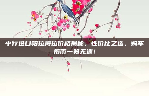 平行进口帕拉梅拉价格揭秘,性价比之选,购车指南一览无遗!