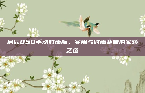 启辰D50手动时尚版,实用与时尚兼备的家轿之选