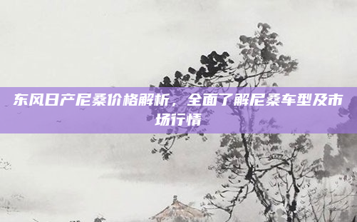 东风日产尼桑价格解析,全面了解尼桑车型及市场行情