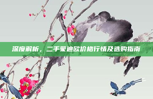 深度解析,二手蒙迪欧价格行情及选购指南