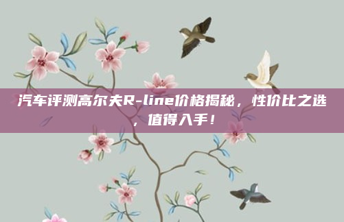 汽车评测高尔夫R-line价格揭秘,性价比之选,值得入手!