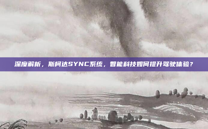 深度解析,斯柯达SYNC系统,智能科技如何提升驾驶体验?