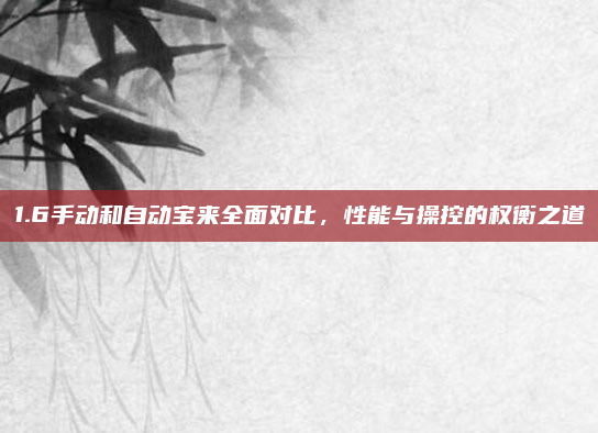 1.6手动和自动宝来全面对比，性能与操控的权衡之道