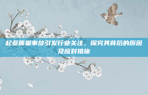 起亚质量事故引发行业关注，探究其背后的原因及应对措施