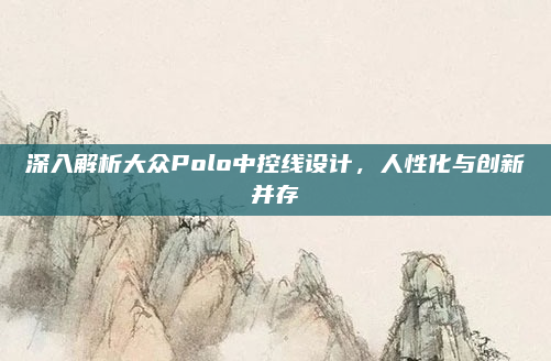 深入解析大众Polo中控线设计，人性化与创新并存