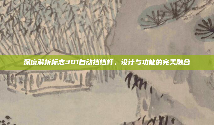 深度解析标志301自动挡档杆,设计与功能的完美融合