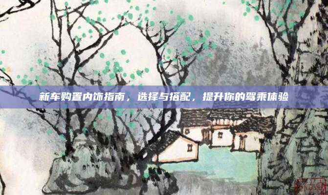 新车购置内饰指南，选择与搭配，提升你的驾乘体验