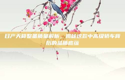 日产天籁整备质量解析,揭秘这款中高级轿车背后的品质底蕴