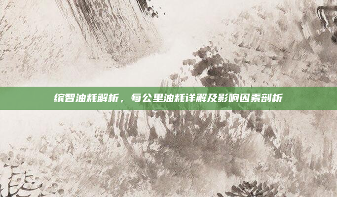 缤智油耗解析,每公里油耗详解及影响因素剖析