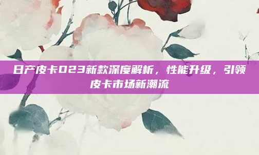 日产皮卡D23新款深度解析,性能升级,引领皮卡市场新潮流