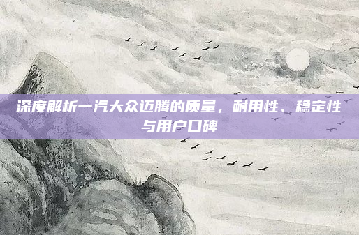深度解析一汽大众迈腾的质量,耐用性、稳定性与用户口碑