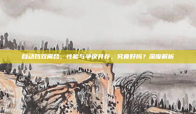 自动挡双离合,性能与争议并存,究竟好吗?深度解析