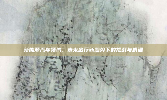 新能源汽车领域，未来出行新趋势下的挑战与机遇