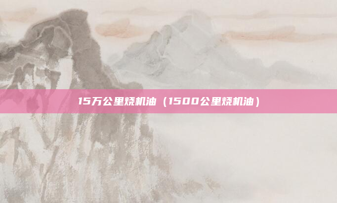 15万公里烧机油(1500公里烧机油)