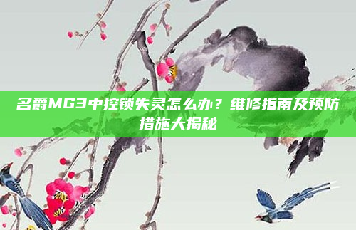名爵MG3中控锁失灵怎么办？维修指南及预防措施大揭秘