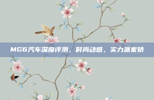 MG6汽车深度评测,时尚动感,实力派家轿