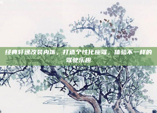 经典轩逸改装内饰，打造个性化座驾，体验不一样的驾驶乐趣