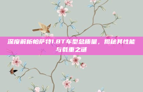 深度解析帕萨特1.8T车型总质量,揭秘其性能与载重之谜