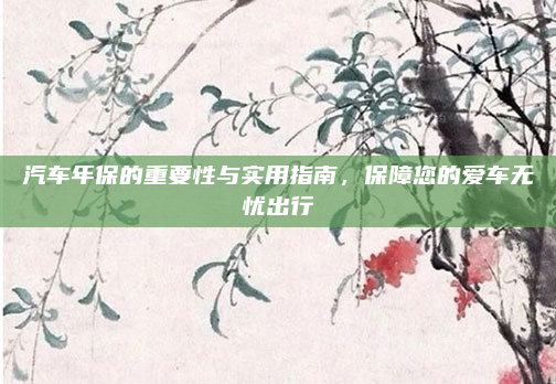 汽车年保的重要性与实用指南，保障您的爱车无忧出行