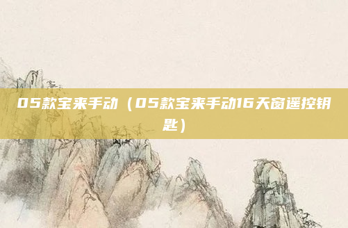 05款宝来手动（05款宝来手动16天窗遥控钥匙）