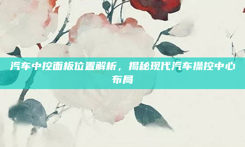 汽车中控面板位置解析，揭秘现代汽车操控中心布局