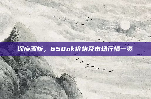 深度解析，650nk价格及市场行情一览