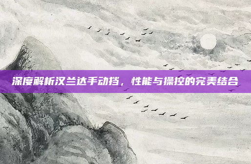 深度解析汉兰达手动挡,性能与操控的完美结合