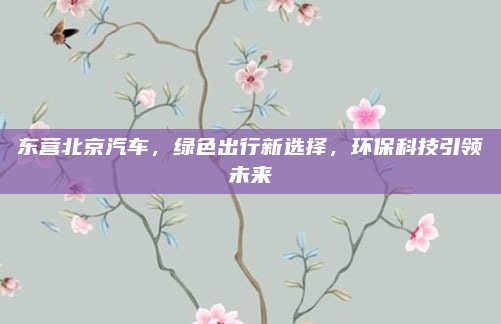 东营北京汽车,绿色出行新选择,环保科技引领未来