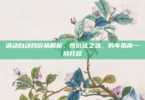 逸动自动挡价格解析,性价比之选,购车指南一网打尽