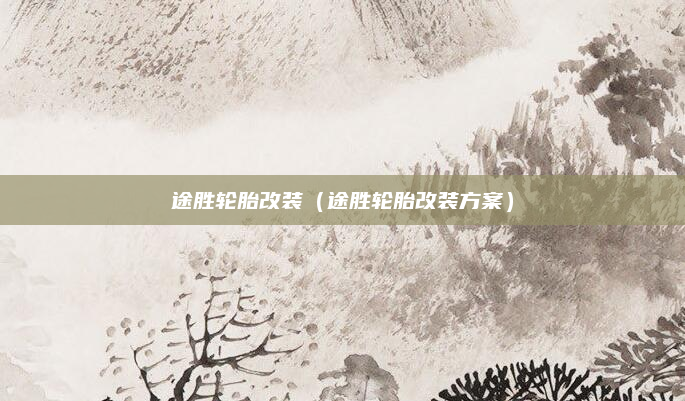 途胜轮胎改装(途胜轮胎改装方案)