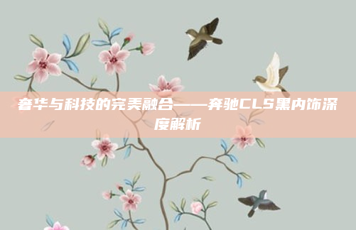 奢华与科技的完美融合——奔驰CLS黑内饰深度解析