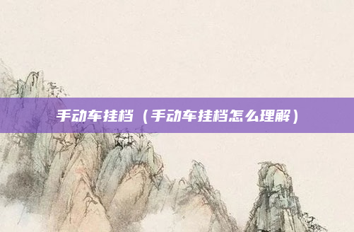 手动车挂档（手动车挂档怎么理解）