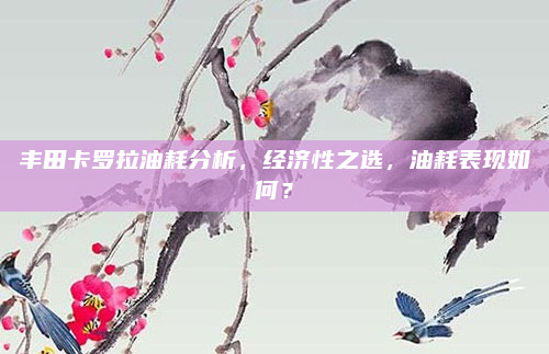 丰田卡罗拉油耗分析，经济性之选，油耗表现如何？