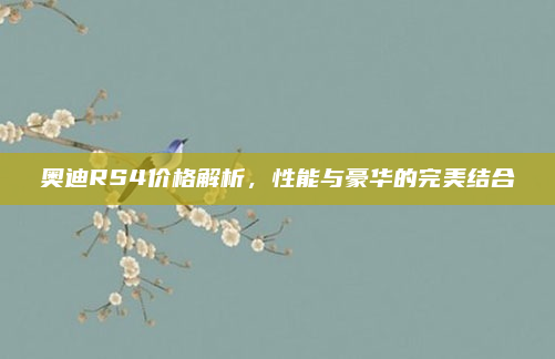 奥迪RS4价格解析，性能与豪华的完美结合