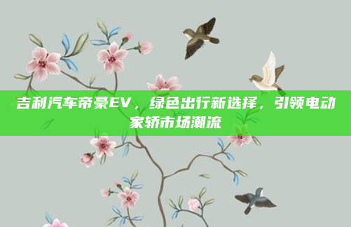 吉利汽车帝豪EV，绿色出行新选择，引领电动家轿市场潮流