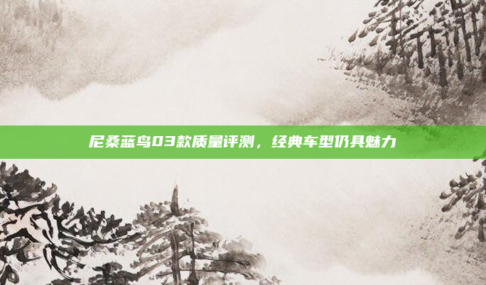尼桑蓝鸟03款质量评测，经典车型仍具魅力