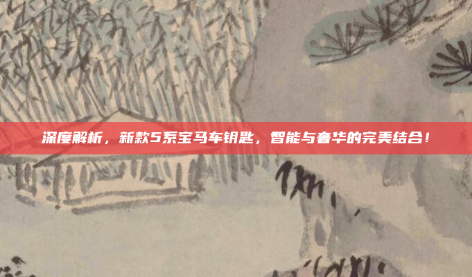 深度解析，新款5系宝马车钥匙，智能与奢华的完美结合！