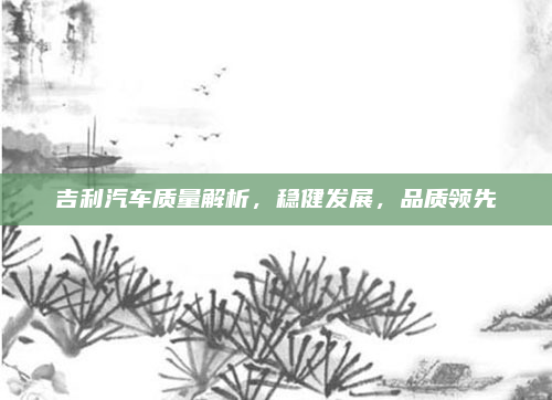 吉利汽车质量解析,稳健发展,品质领先