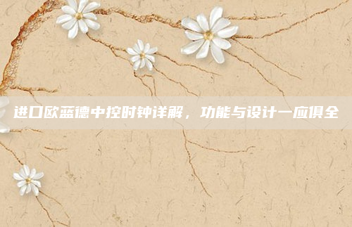 进口欧蓝德中控时钟详解，功能与设计一应俱全