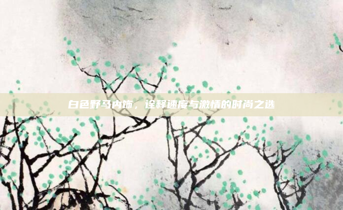 白色野马内饰，诠释速度与激情的时尚之选