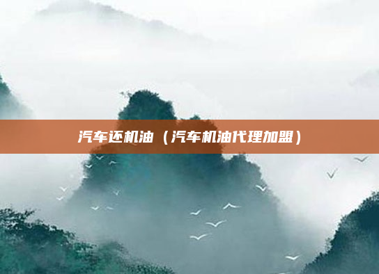 汽车还机油(汽车机油代理加盟)