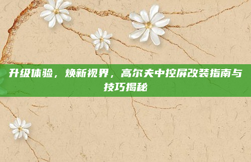 升级体验，焕新视界，高尔夫中控屏改装指南与技巧揭秘